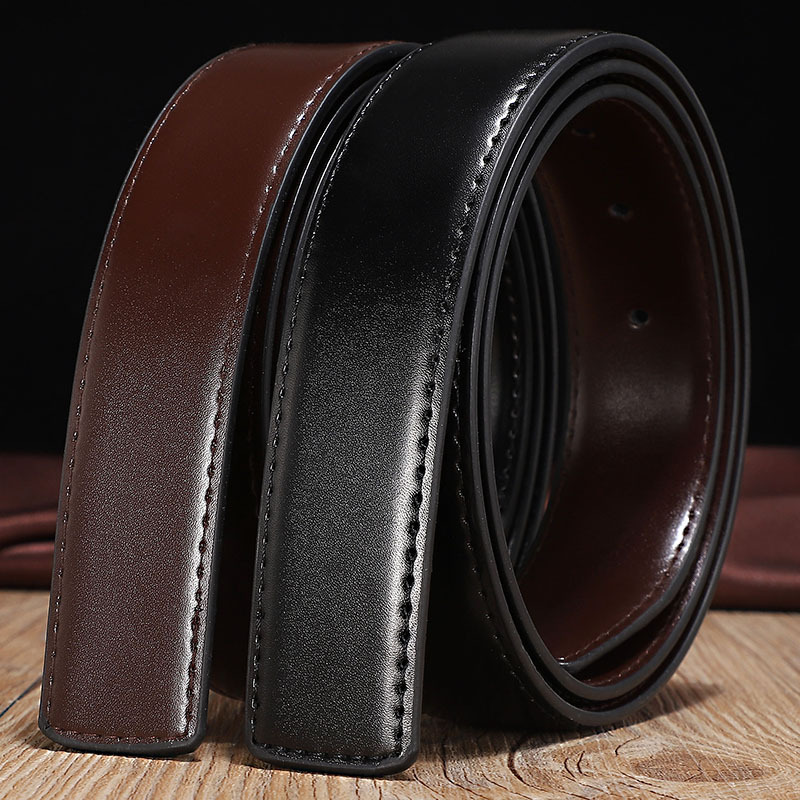 Corset Waist Cinch - เข็มขัดหนังแท้ผู้ชายหลายขนาด หนังวัวสองชั้น สองด้าน ใช้ได้โดยไม่ต้องใช้หัวเข็มขัดแบบหมุด