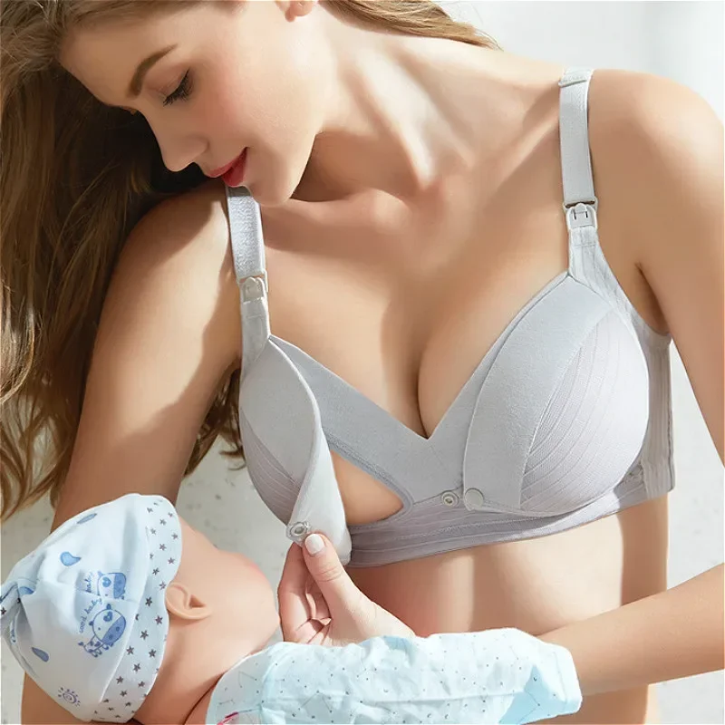 Nursing Bra Sleep - บราสำหรับคุณแม่ตั้งครรภ์, บราให้นมบุตรบราให้นมบุตรบราสำหรับคุณแม่คุณแม่แบบเปิดหน้าอกชุดชั้นในให้นมบุตรฟรี