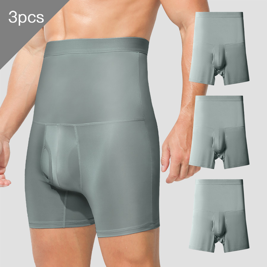 Corset Waist Cinch - ชุดชั้นในกีฬาผู้ชาย 3 ชิ้น: เอวสูง, รัดเข็มขัด, ยาวขึ้น,