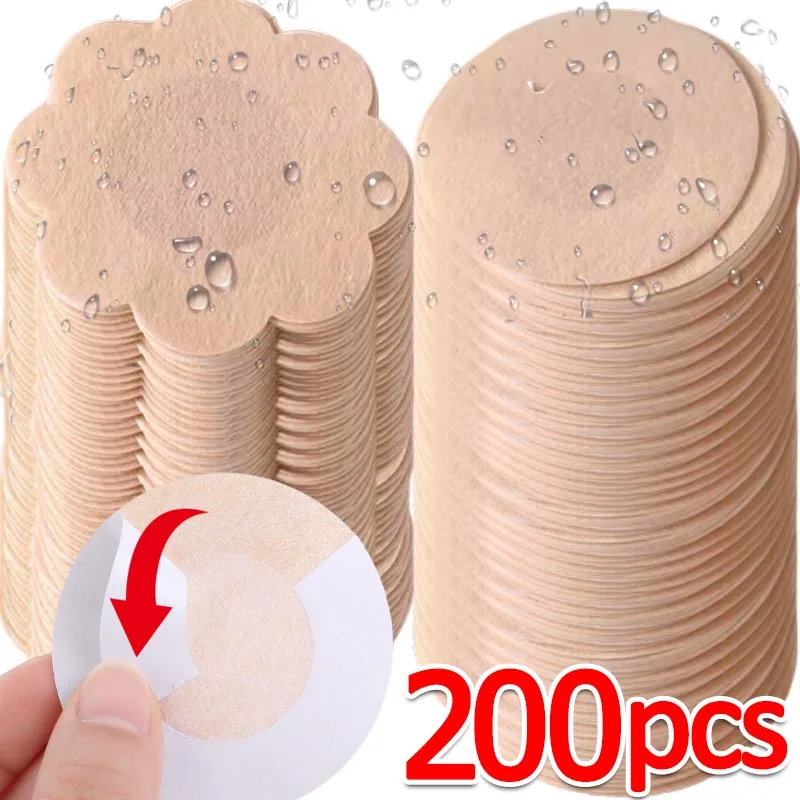 Nipple Cover Pasties - แผ่นปิดจุกนมแบบสติ๊กเกอร์ 50-200 ชิ้น สำหรับผู้หญิง เทปยกกระชับหน้าอก แผ่นปิดจุกนมแบบใส