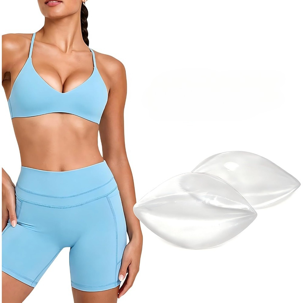 Silicone Bra Adhesive - แผ่นซิลิโคนเสริมหน้าอกแบบติดกาว - แผ่นเสริมทรงแบบถอดได้เพื่อเพิ่มความกระชับและทรงสวย | เนื้อไก่ชิ้นสำหรับชุดบราและบิกินี่