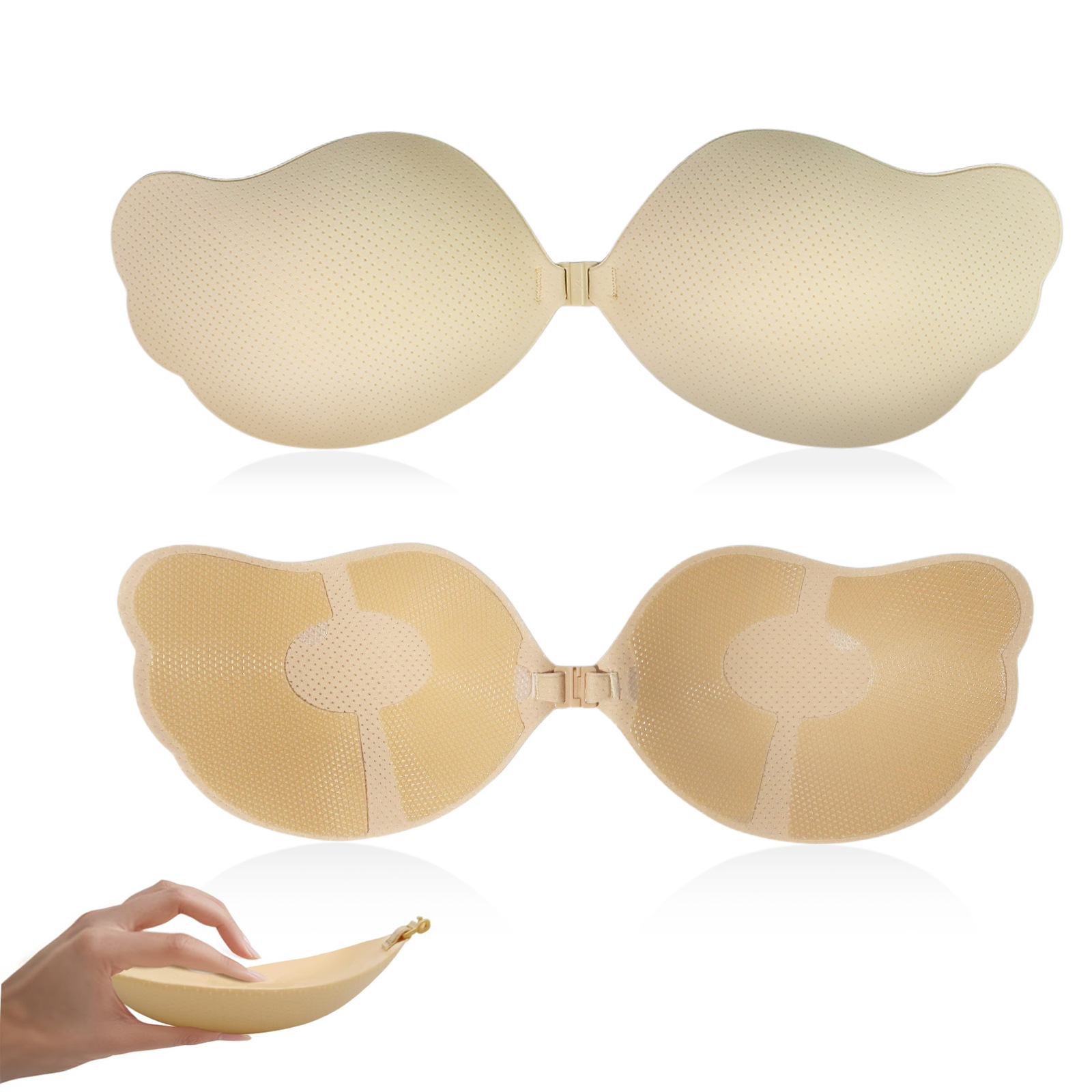 Silicone Bra Adhesive - แผ่นยกกระชับหน้าอกแบบมีกาวในตัว New Wing Mango Cup บางพิเศษ