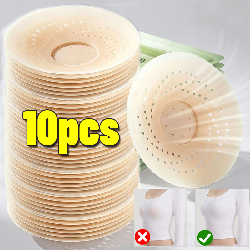 Silicone Bra Adhesive - แผ่นปิดจุกนมซิลิโคนแบบแปะติดเอง 2-10 ชิ้น ใช้ซ้ำได้ ระบายอากาศได้ ยกกระชับหน้าอก
