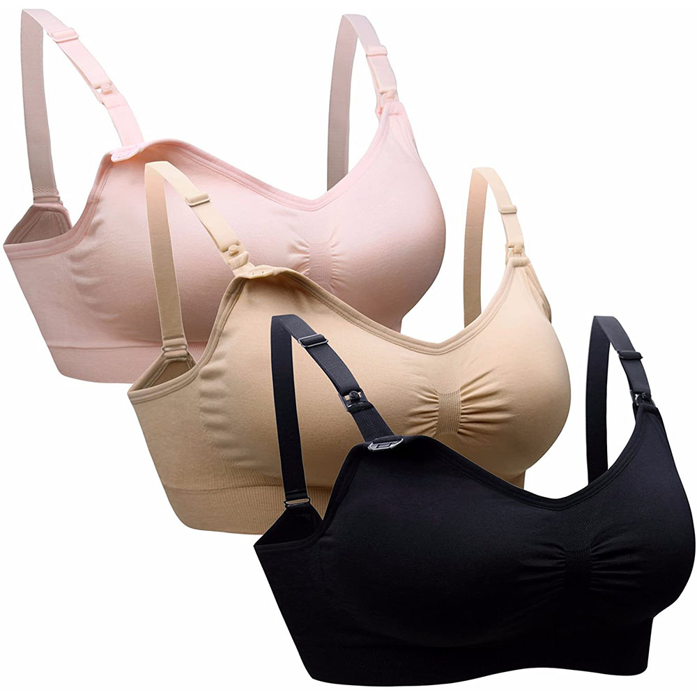 Nursing Bra Sleep - สตรีคลอดบุตรพยาบาล Bra Maternal Seamless คลิปลง Push