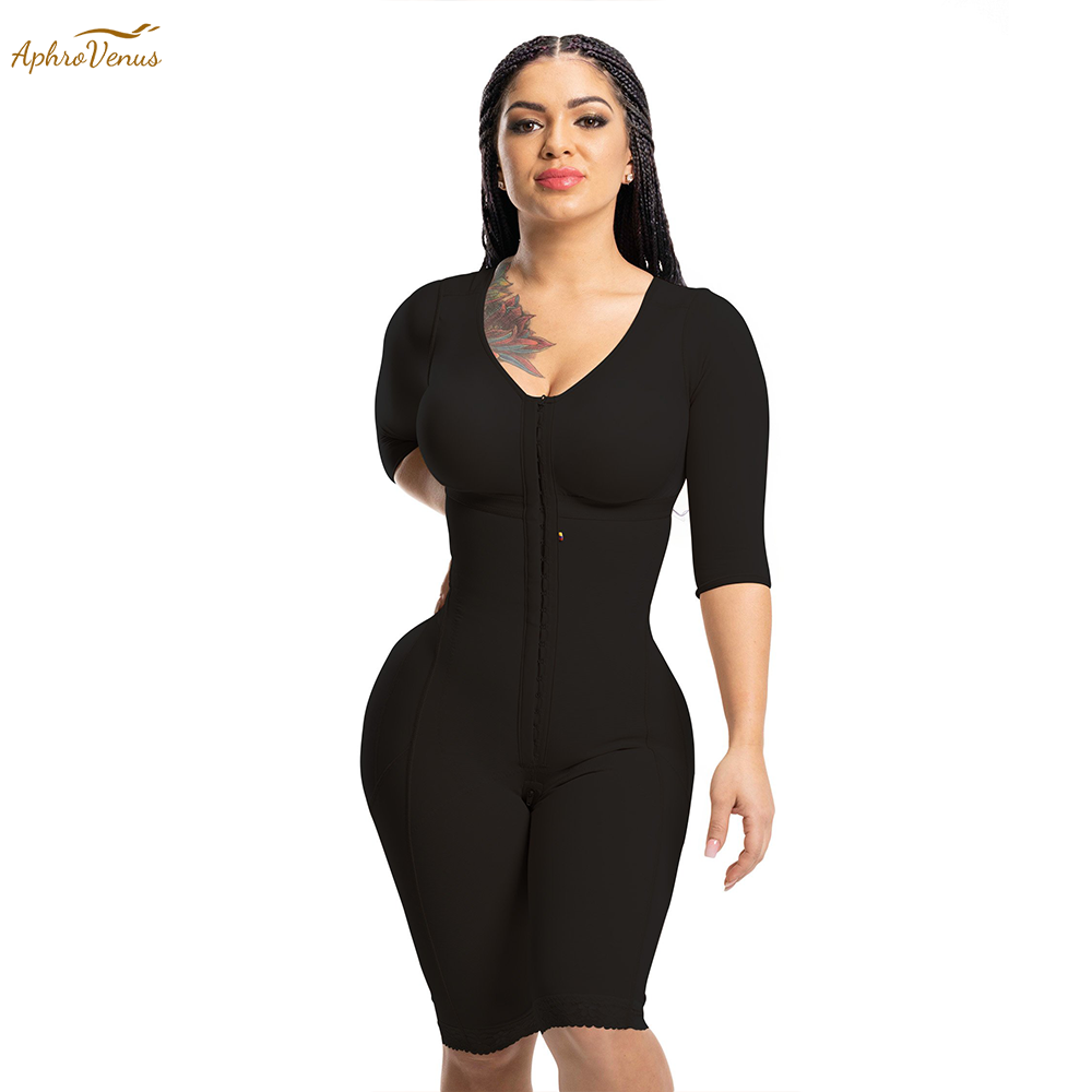 Shapewear Bodysuit Firm - Fajas colombianas แขนยาวรัดรูปเต็มตัวพร้อมชุดชั้นในกระชับสัดส่วนหลังคลอดหลังคลอดอุปกรณ์ผ่าตัด