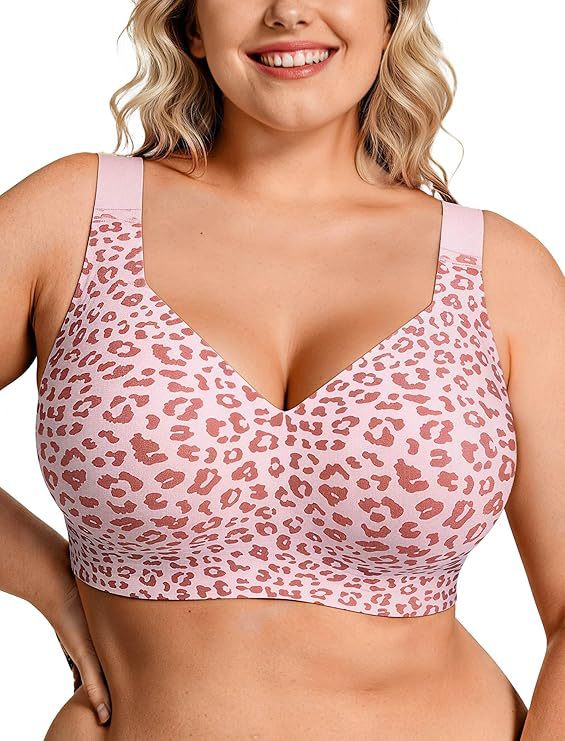 Push Up Bra Padded - บราไร้สายสำหรับสาวพลัสไซส์ บราเจลลี่แบบไร้ตะเข็บ รองรับเต้าเต็มรูปแบบ ไม่มีโครงเสริม ยกกระชับทรง ใส่สบายสำหรับทุกวัน