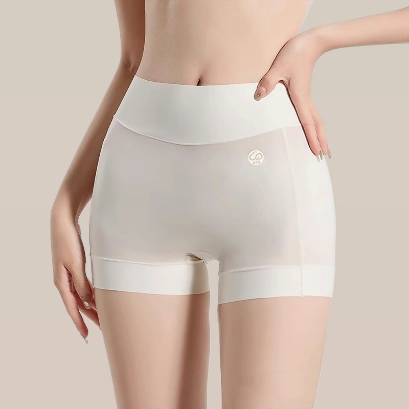 Boyshort Underwear - กางเกงขาสั้นความปลอดภัยของผู้หญิงผ้าไหมน้ําแข็งไร้รอยต่อกางเกงขาสั้นบางภายใต้กระโปรงชุดชั้นในระบายอากาศเย็นต่อต้านถูกางเกง Boyshorts