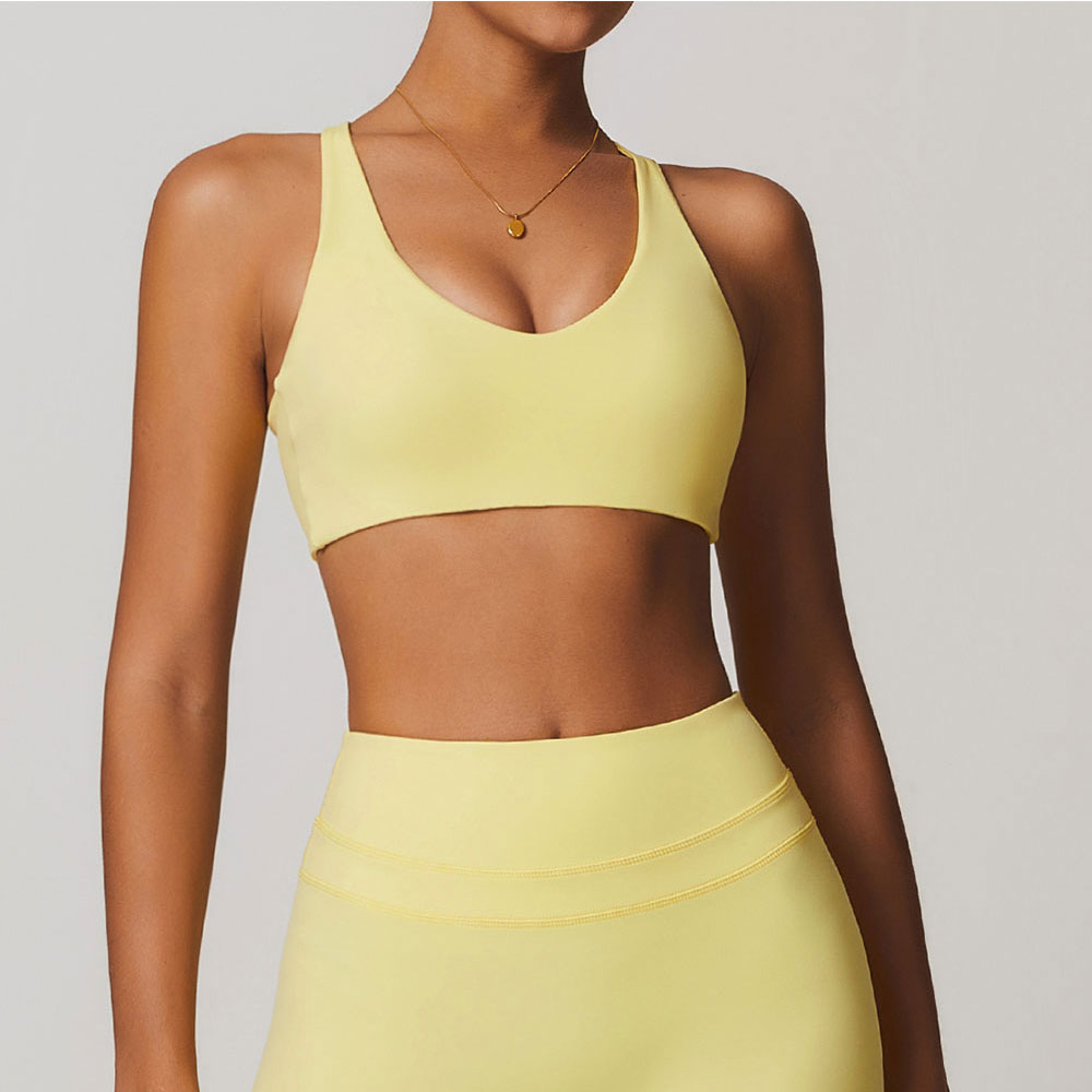 Sports Bra High Impact - Juren สปอร์ตบราสปอร์ตบราแบบมีสายคล้องคอสำหรับเล่นกีฬาบราออกกำลังกายเล่นยิมโยคะแบบเซ็กซี่บราดันทรง
