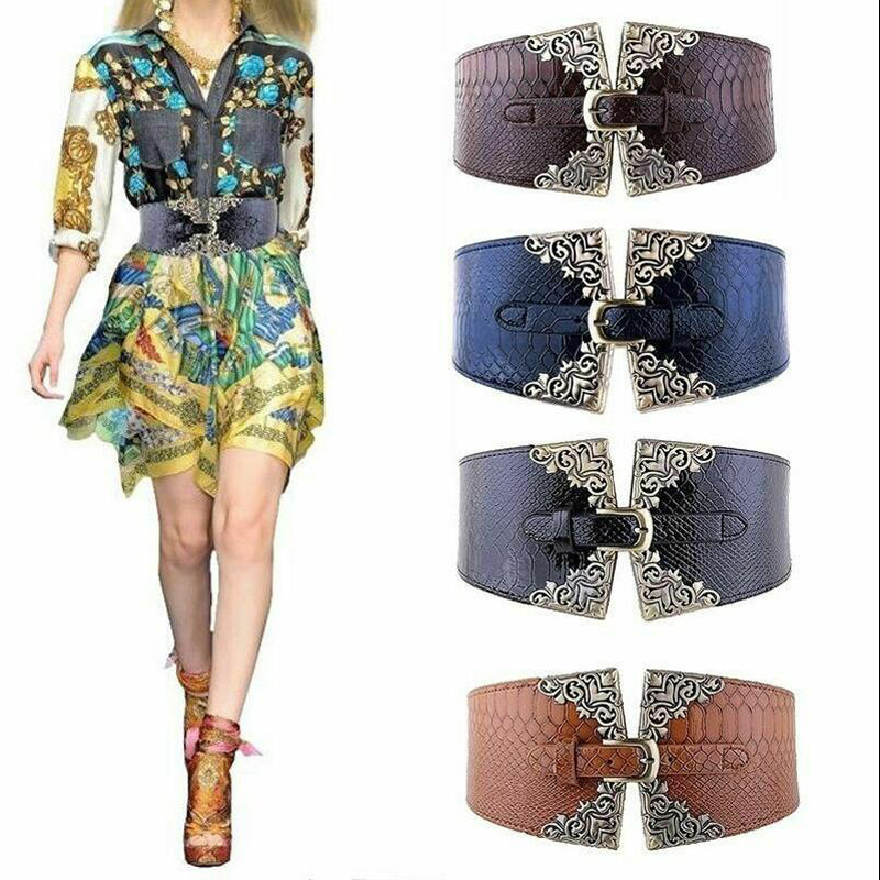 ผู้หญิงยืดหยุ่นเข็มขัด Vintage - Corset Waist Cinch บทวิจารณ์และราคา