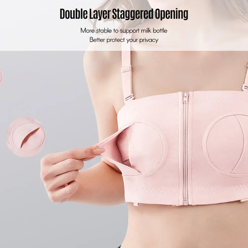 บราปั๊มนมแบบแฮนด์ฟรี ปรับได้ ส - Nursing Bra Sleep บทวิจารณ์และราคา