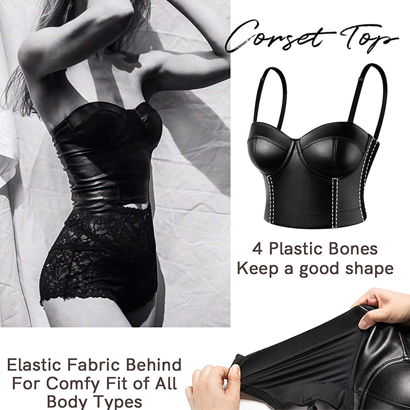 ผู้หญิงคอร์เซ็ทหนัง Bustiers ช - Corset Waist Cinch บทวิจารณ์และราคา