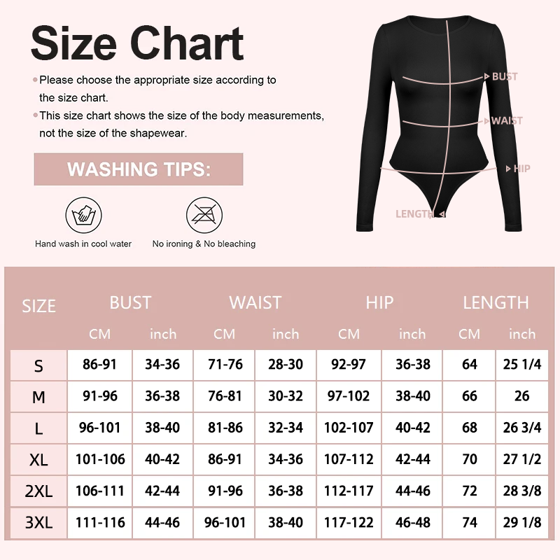 ชุดกระชับสัดส่วนผู้หญิง แขนยาว - Shapewear Bodysuit Firm บทวิจารณ์และราคา