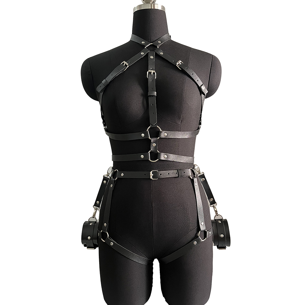 สายรัดสําหรับผู้หญิง Pu หนังขา - Garter Belt Set บทวิจารณ์และราคา