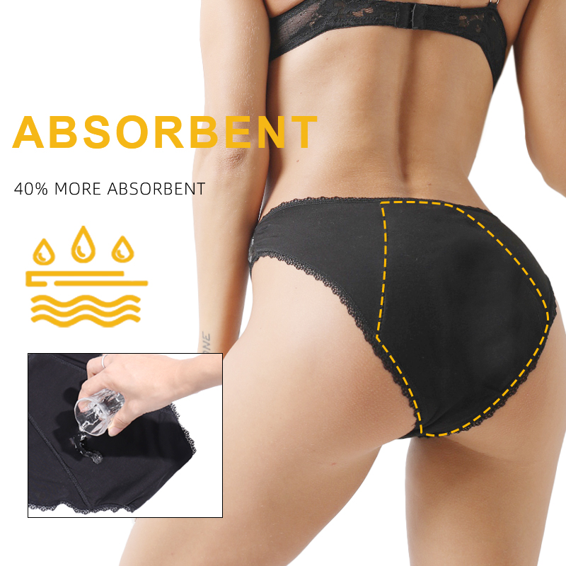 กางเกงในประจำเดือนผู้หญิงแบบสบ - Period Panty Absorbent บทวิจารณ์และราคา
