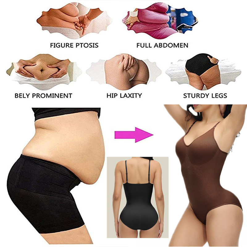 GUUDIA V คอสายสปาเก็ตตี้ชุดการ - Shapewear Bodysuit Firm บทวิจารณ์และราคา
