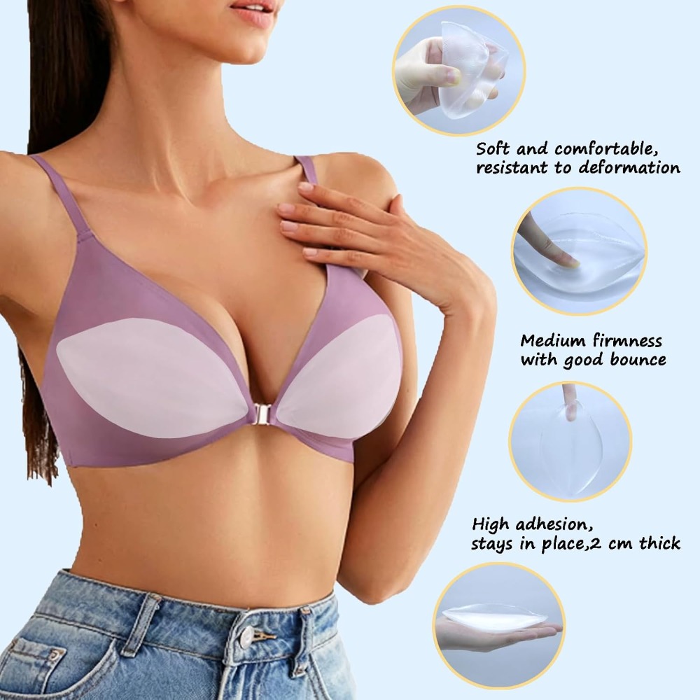 แผ่นซิลิโคนเสริมหน้าอกแบบติดกา - Silicone Bra Adhesive บทวิจารณ์และราคา