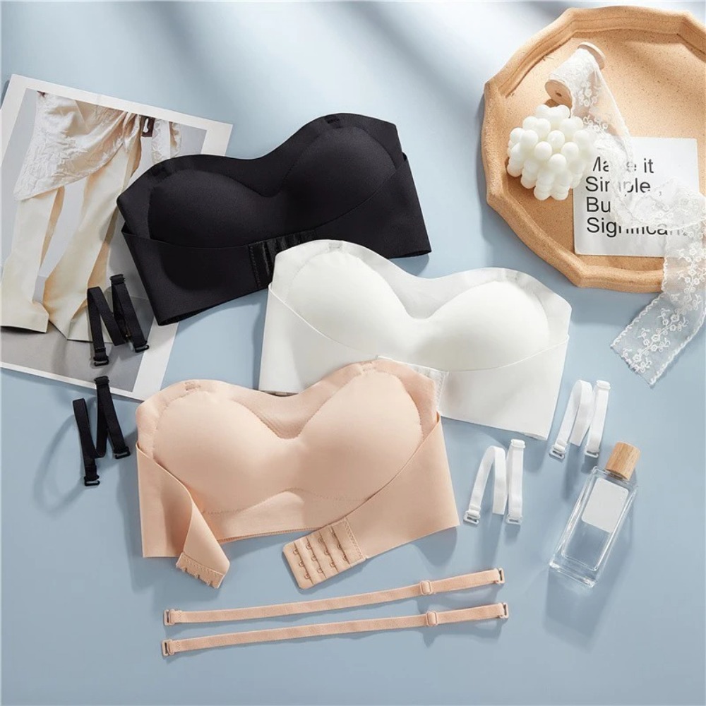 บราไร้สายแบบดันทรง นุ่มสบาย ไร - Bralette Wireless Soft บทวิจารณ์และราคา