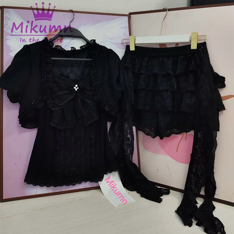 ชุดเซ็ต 3 ชิ้นสไตล์โกธิคโลลิต้ - Cami Top Lace บทวิจารณ์และราคา