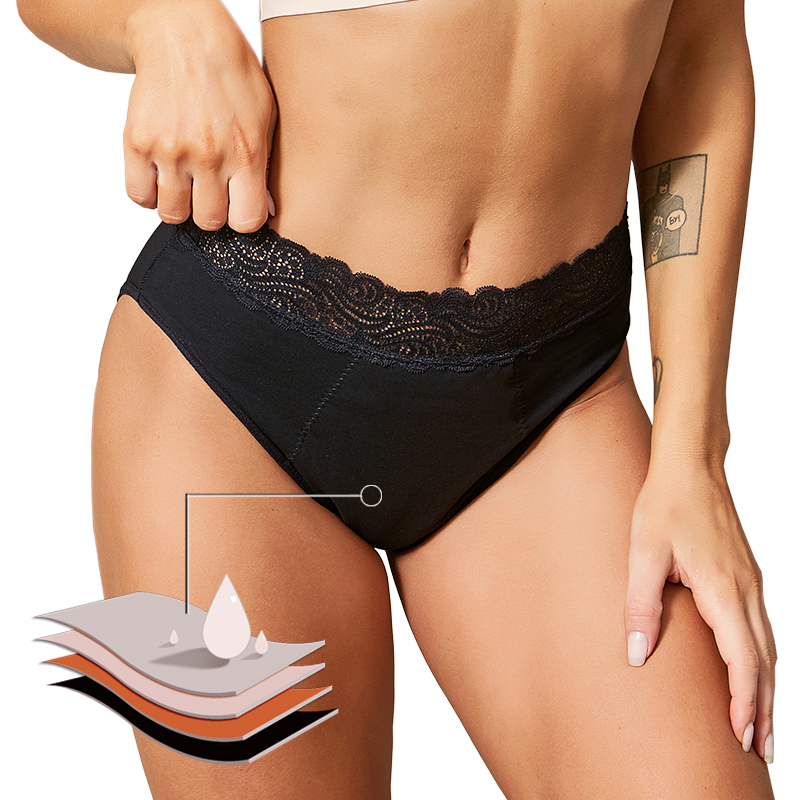 กางเกงในสำหรับประจำเดือนและหลั - Period Panty Absorbent บทวิจารณ์และราคา