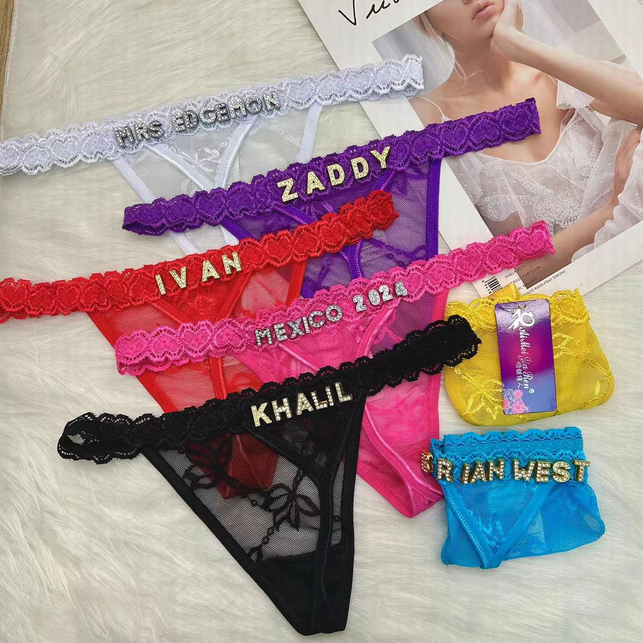 กางเกงในจีสตริงแบบกำหนดเองที่ม - Thong Bikini Women บทวิจารณ์และราคา