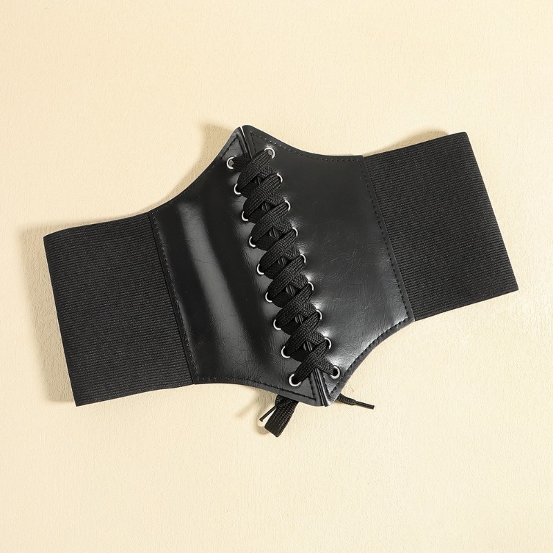 แฟชั่นรัดตัวเข็มขัดกว้างหนัง F - Corset Waist Cinch บทวิจารณ์และราคา