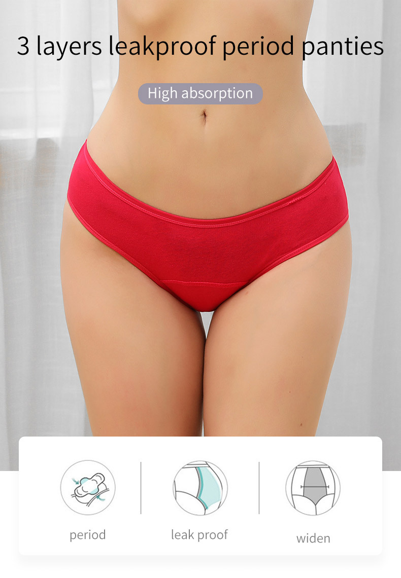 กางเกงในประจำเดือนแบบไร้ตะเข็บ - Period Panty Absorbent บทวิจารณ์และราคา