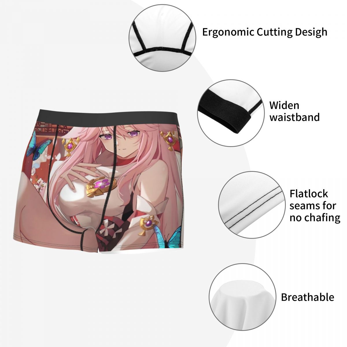 เก็นชิน อิมแพ็ค ยาเอะ มิโกะกาง - Boyshort Underwear บทวิจารณ์และราคา