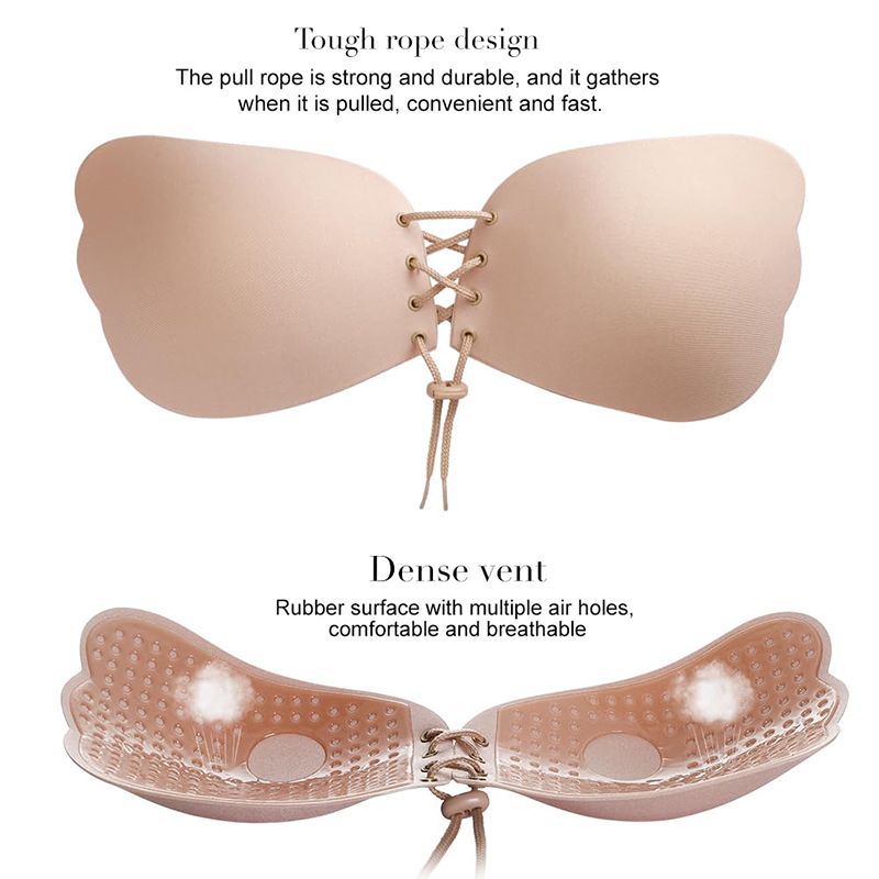 1/2คู่ผู้หญิงฤดูร้อนBackless B - Push Up Bra Padded บทวิจารณ์และราคา