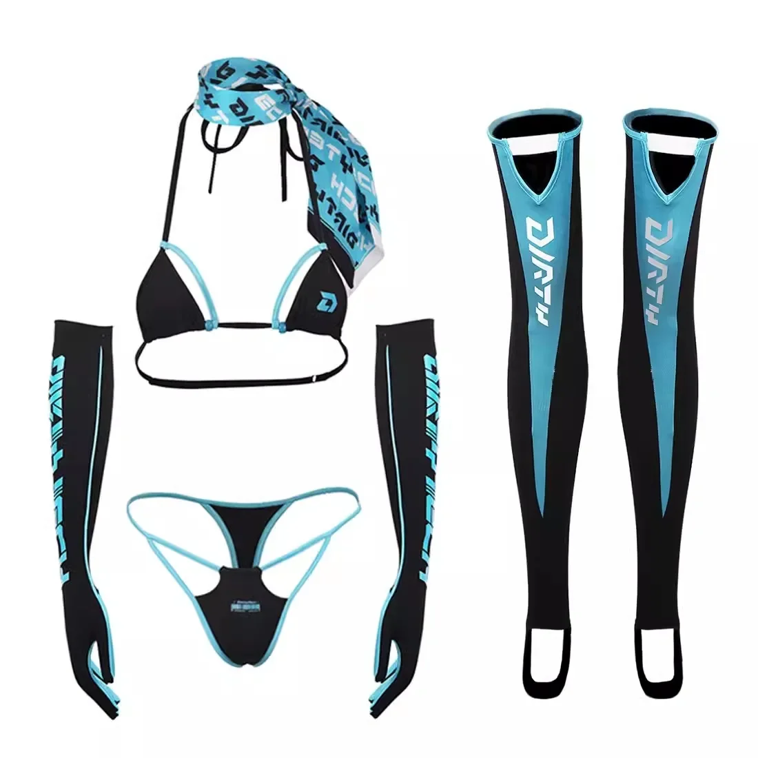 ผู้หญิงเซ็กซี่ 5 ชิ้นชุดบิกินี - Thong Bikini Women บทวิจารณ์และราคา