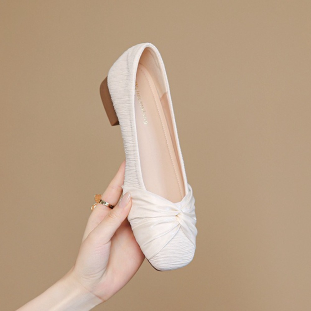 รองเท้าส้นเตี้ยผู้หญิงแบบเรียบ - Slip Dress Satin บทวิจารณ์และราคา