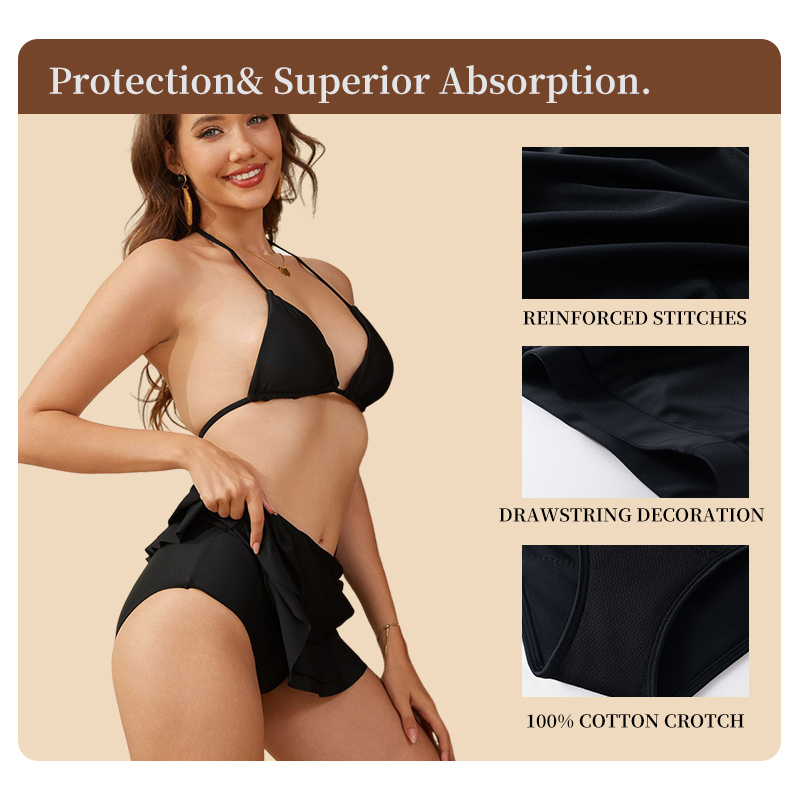 กางเกงว่ายน้ำสำหรับวัยรุ่นช่วง - Period Panty Absorbent บทวิจารณ์และราคา