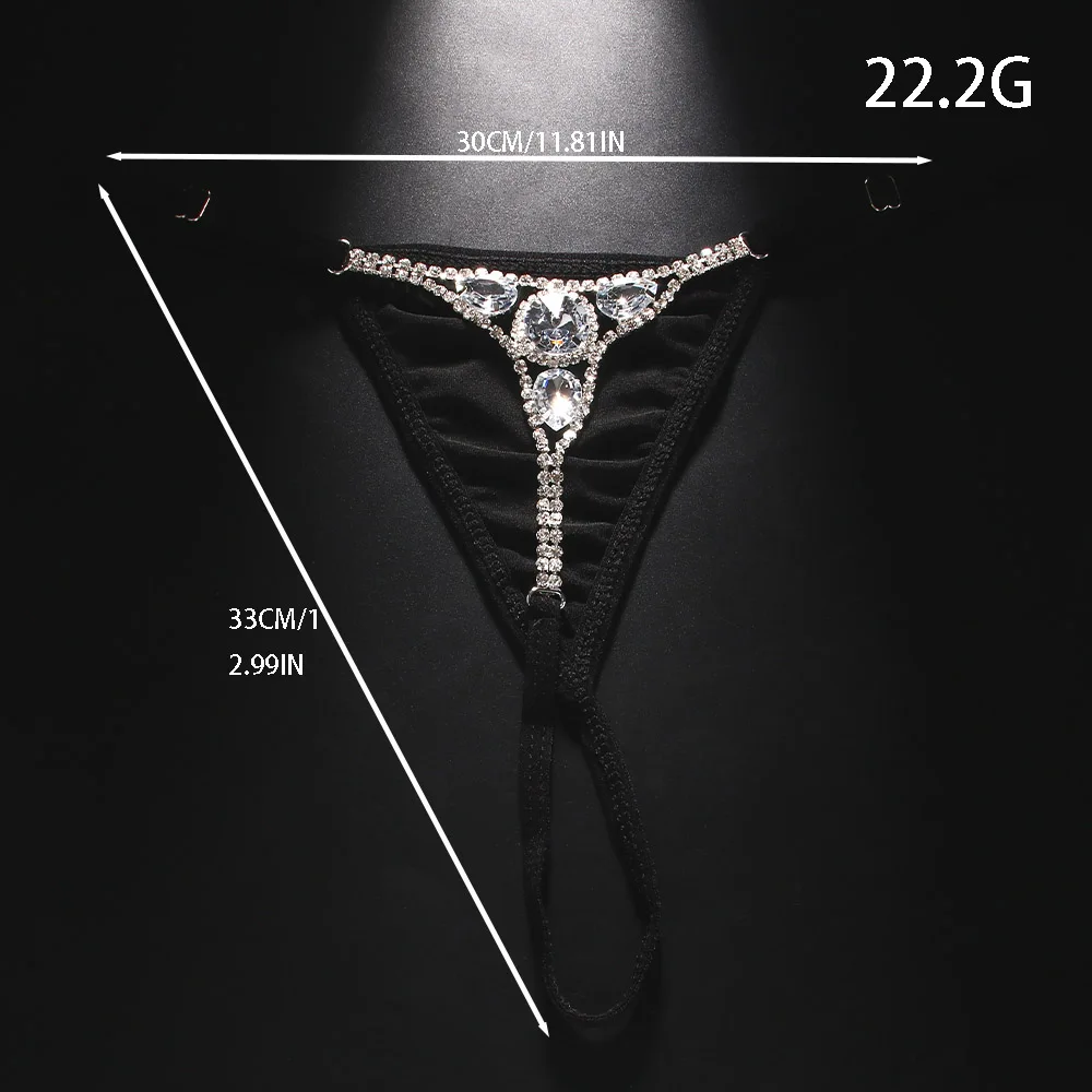 บิกินีสายหนังประดับพลอยเทียมทร - Thong Bikini Women บทวิจารณ์และราคา