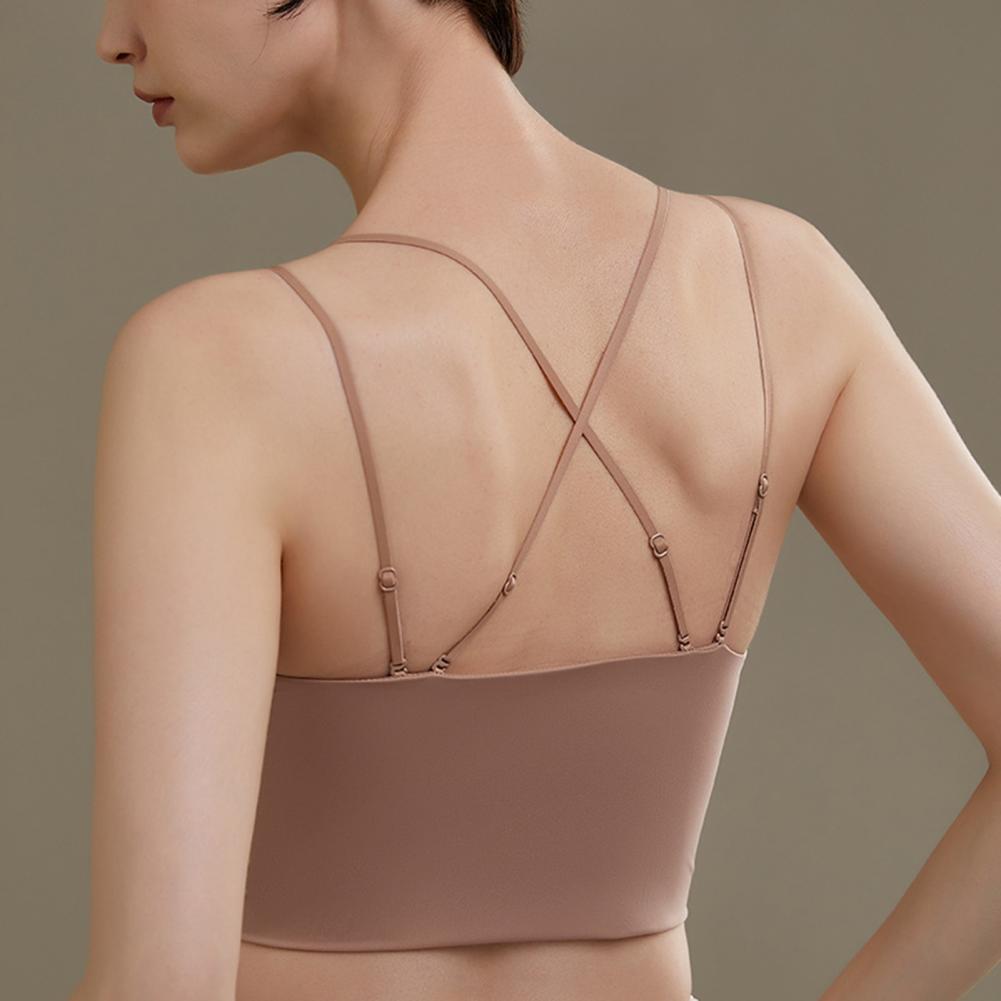 สปอร์ตบราสายสปาเก็ตตี้สำหรับผู - Bralette Wireless Soft บทวิจารณ์และราคา