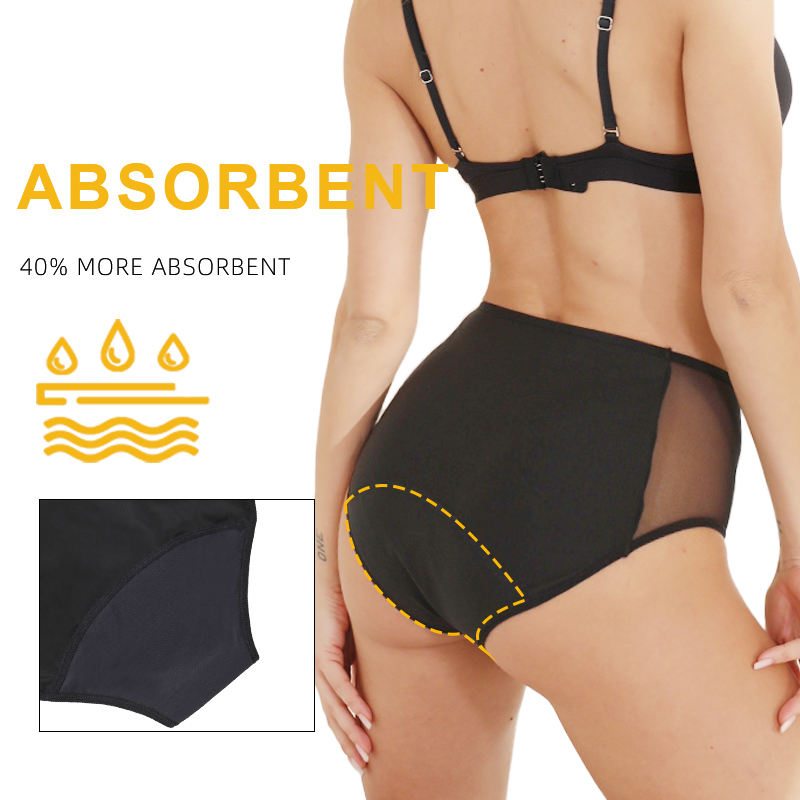 กางเกงในซึมซับประจำเดือนและปัส - Period Panty Absorbent บทวิจารณ์และราคา