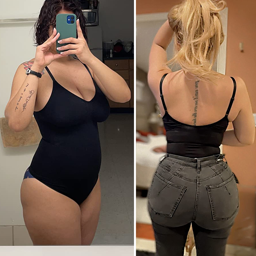 XS 3XL Seamless Body ชุด Shape - Shapewear Bodysuit Firm บทวิจารณ์และราคา