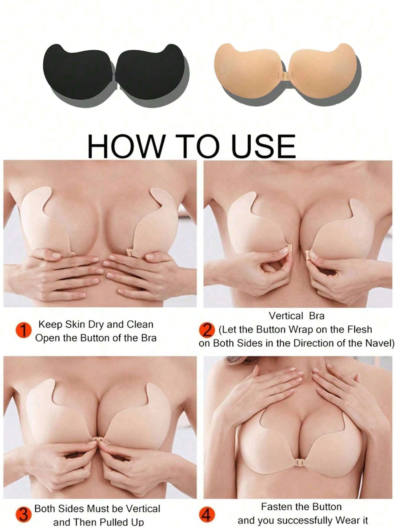 แผ่นเสริมหน้าอกแบบไร้สาย 2 ชิ้ - Push Up Bra Padded บทวิจารณ์และราคา